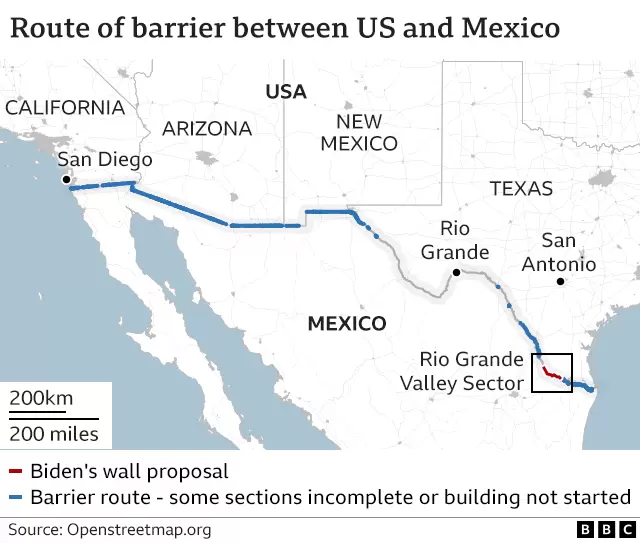 Biden Approves New Border Wall in Texas