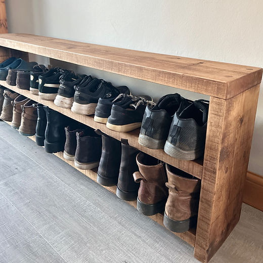 Wooden outlet shoe chest